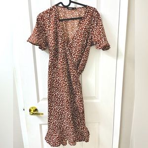 Floral Wrap Dress